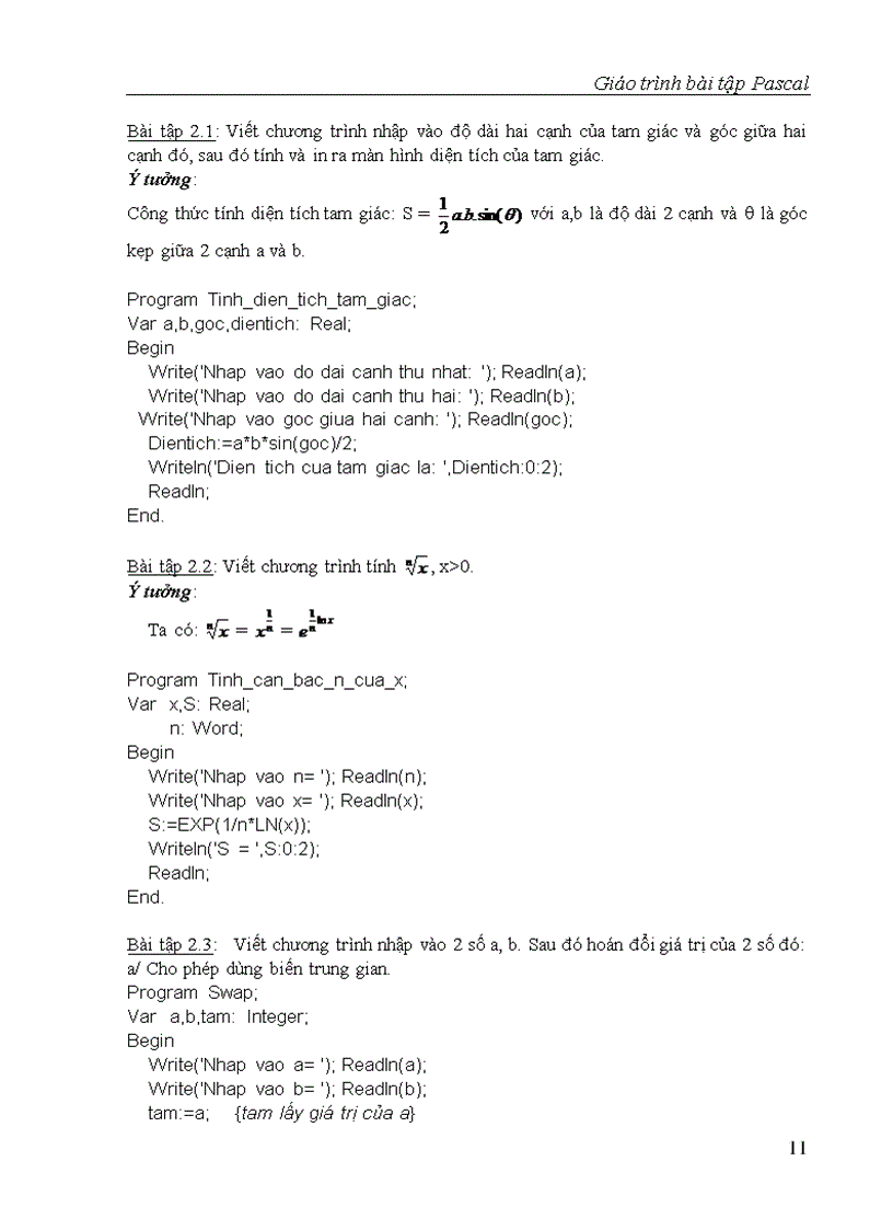 image for page Giao trinh Bai tap Pascal