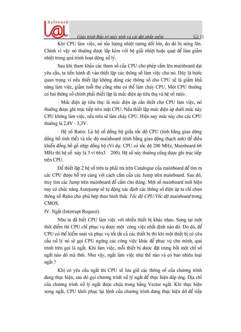 image for page Giáo trình bảo trì hệ thống