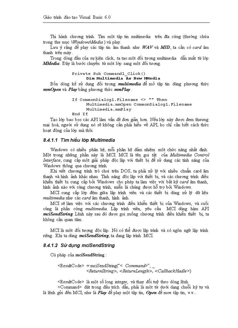 image for page Giáo trình đào tạo Visual Basic 6 0