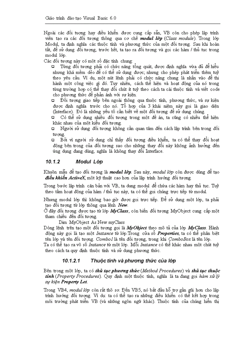 image for page Giáo trình đào tạo Visual Basic 6 0