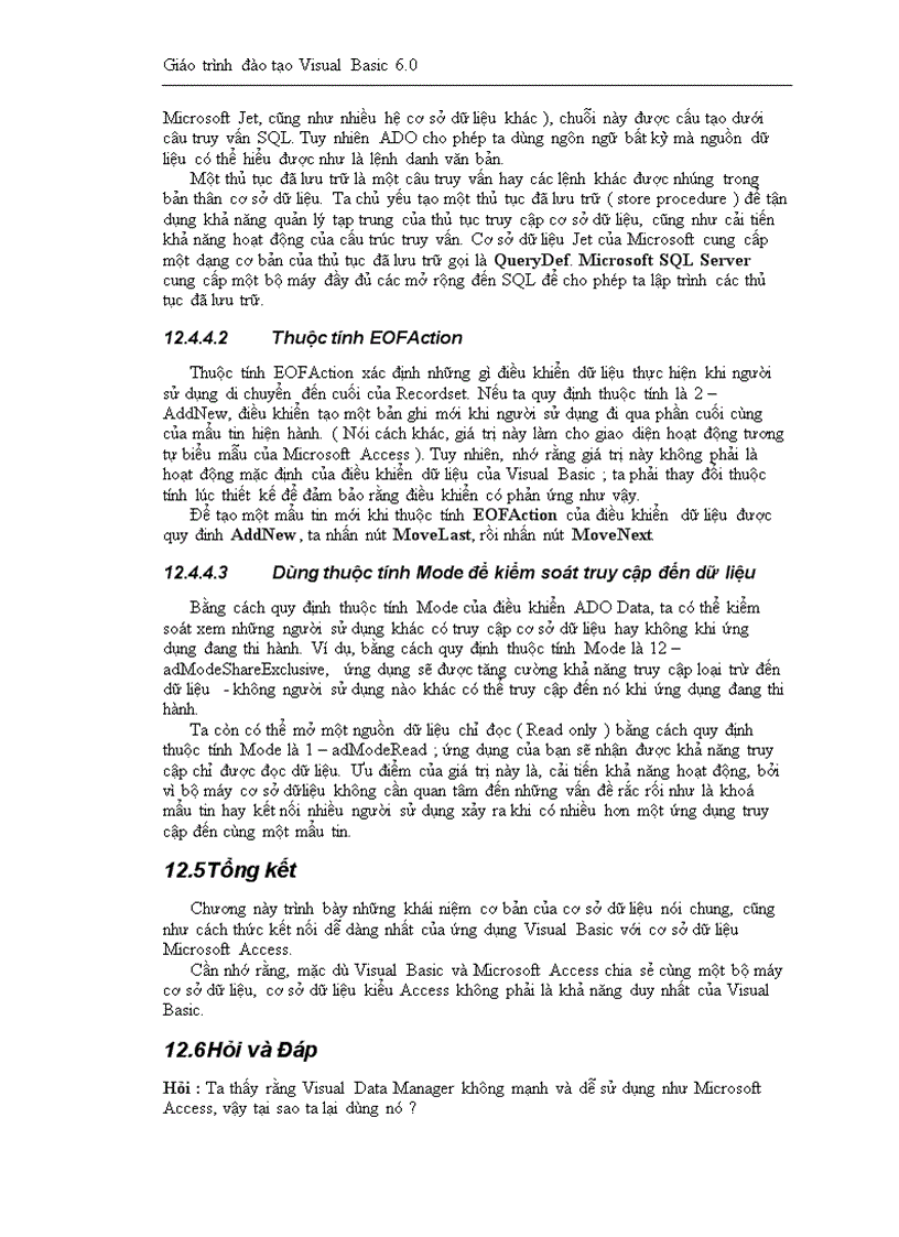 image for page Giáo trình đào tạo Visual Basic 6 0