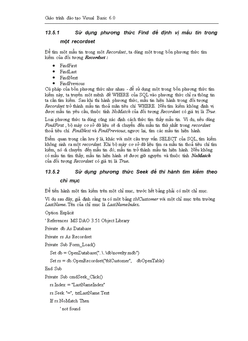 image for page Giáo trình đào tạo Visual Basic 6 0