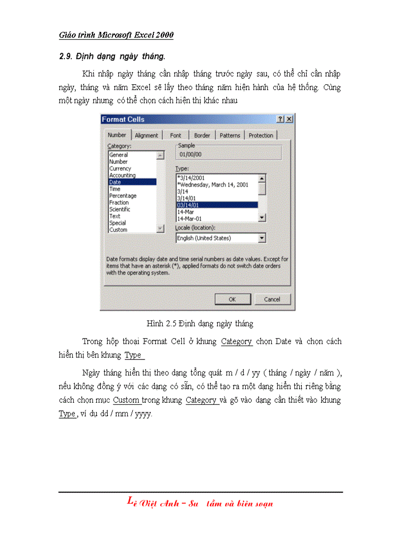 image for page Giáo trình Excel 2000 bài 2