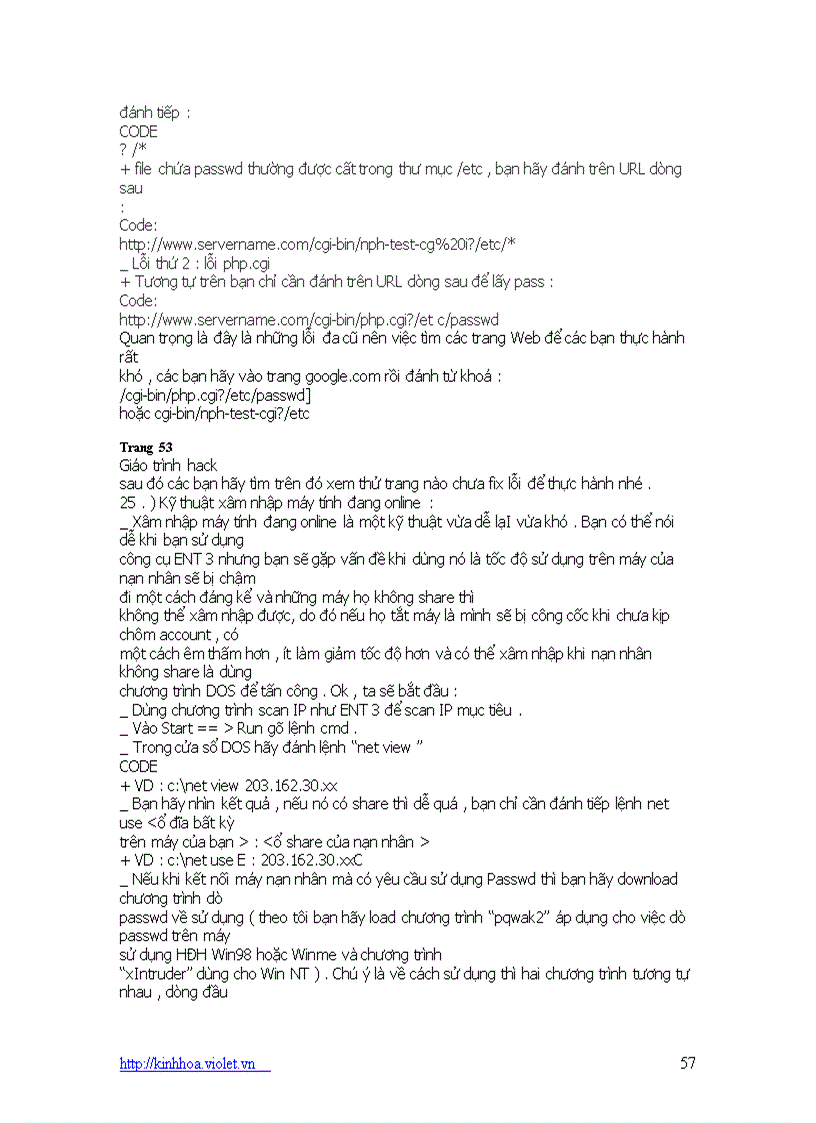 image for page Giáo trình Hack