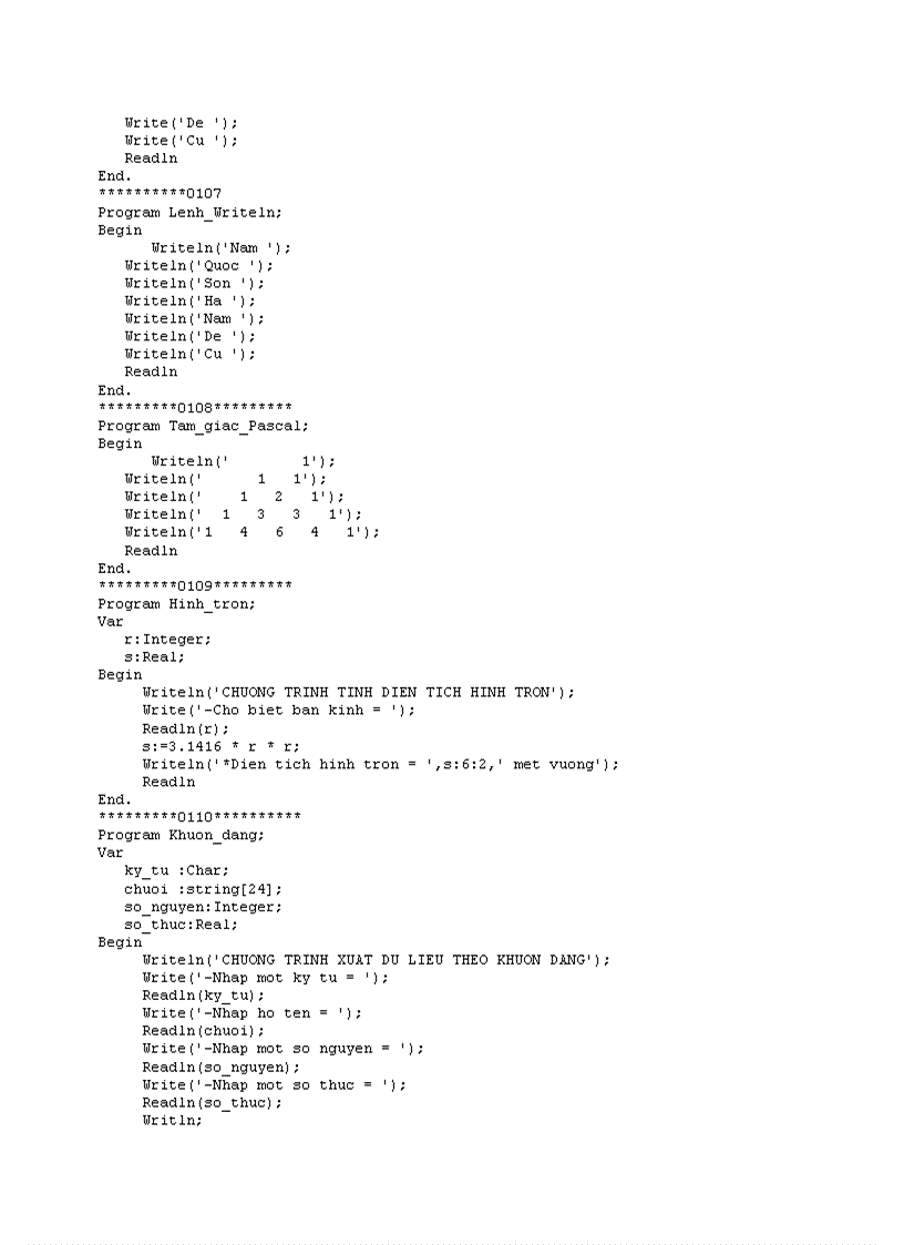image for page Giao Trinh Ly Thuyet Bai Tap Pascal