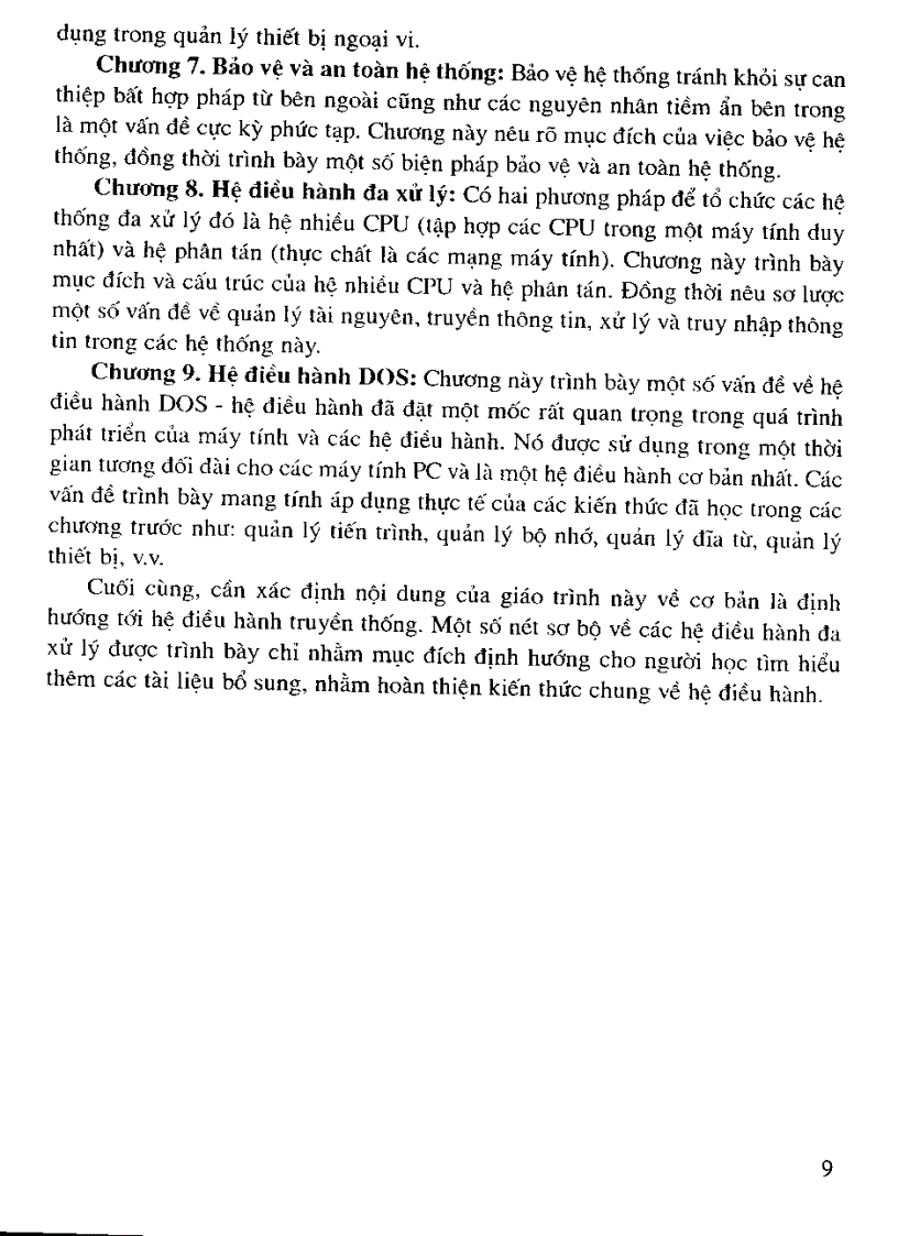 image for page Giáo trình nguyên lý hệ điều hành