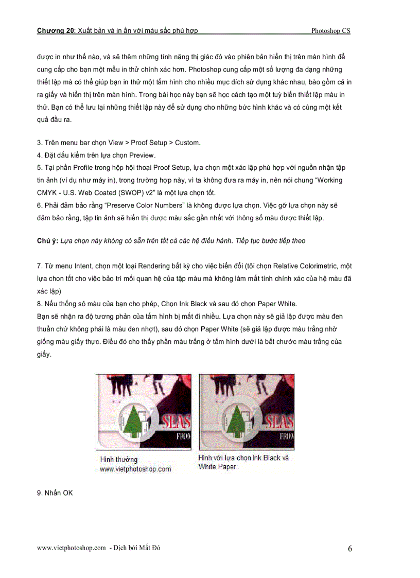 image for page Giáo trình photoshop cs chương cuối