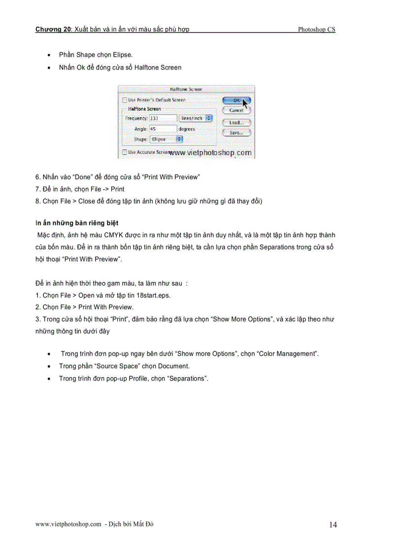 image for page Giáo trình photoshop cs chương cuối