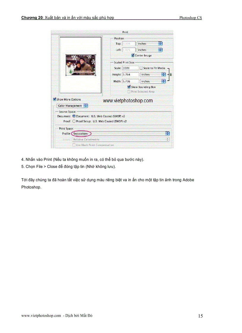 image for page Giáo trình photoshop cs chương cuối
