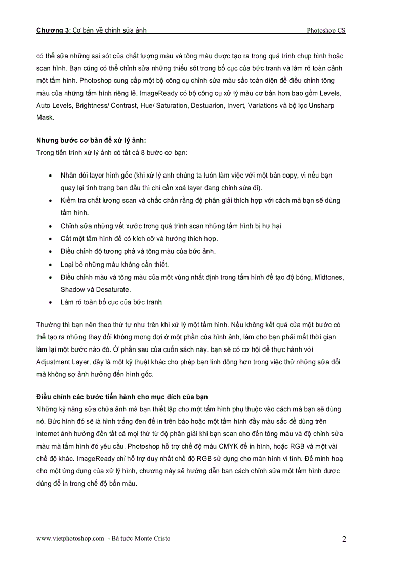 image for page Giáo trình photoshop cs chương III