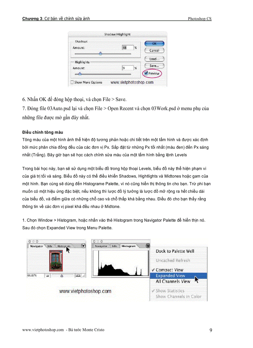 image for page Giáo trình photoshop cs chương III