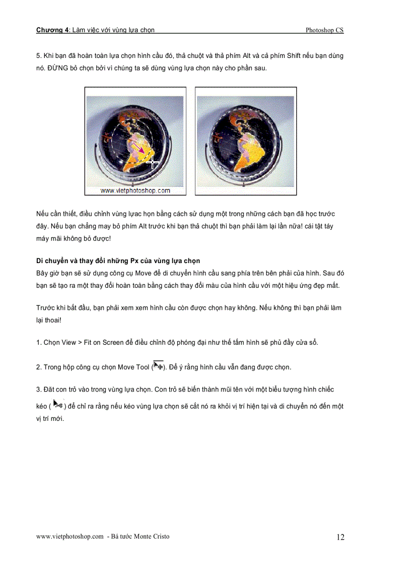 image for page Giáo trình photoshop cs chương IV