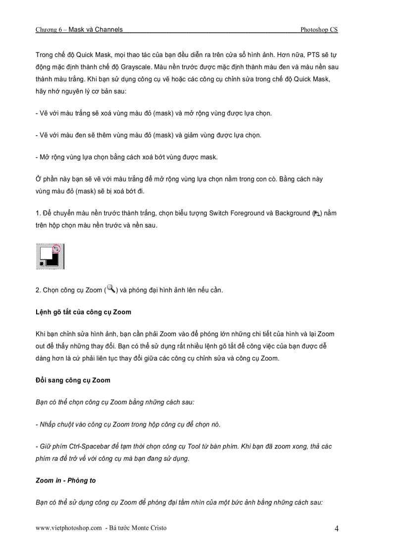 image for page Giáo trình photoshop cs chương VI