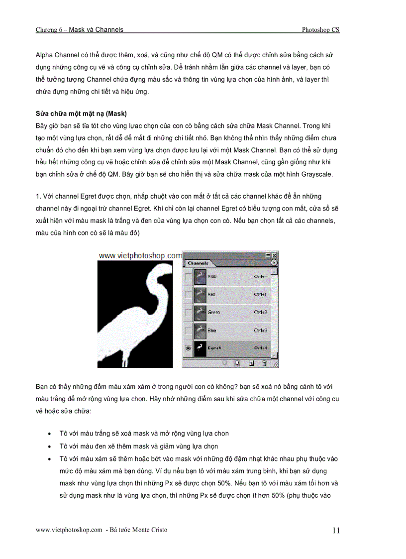 image for page Giáo trình photoshop cs chương VI
