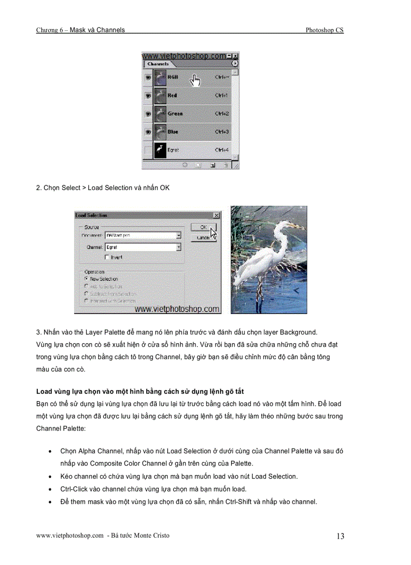 image for page Giáo trình photoshop cs chương VI