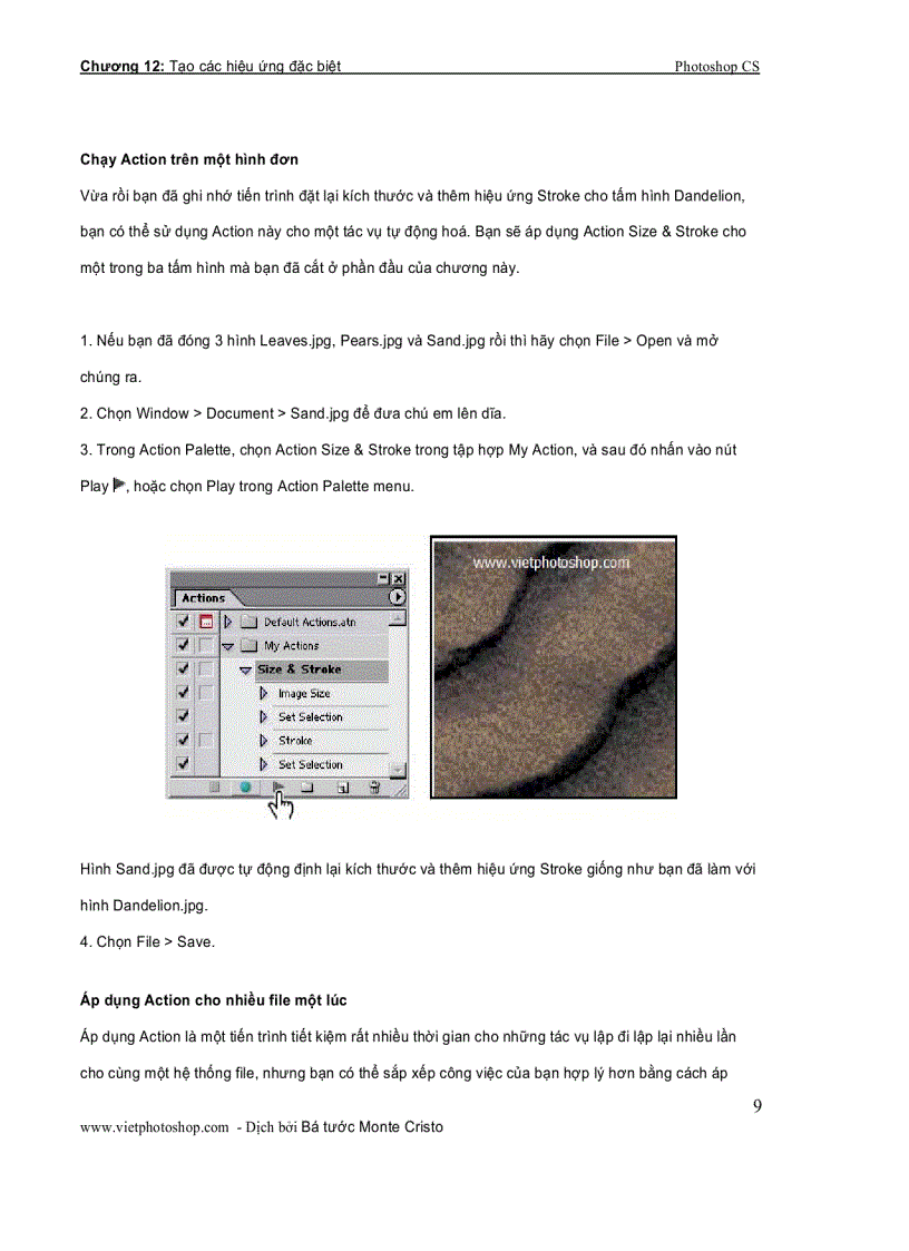image for page Giáo trình photoshop cs chương XII