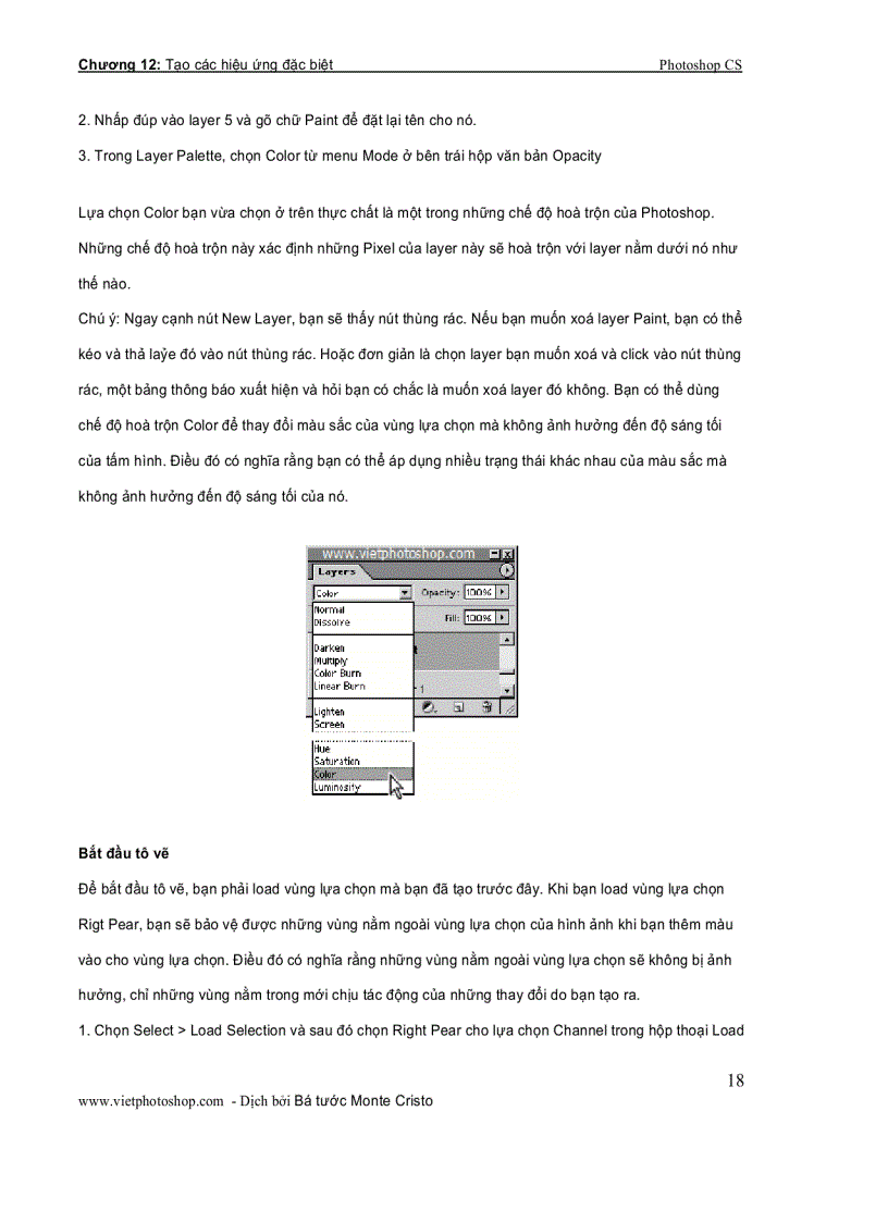 image for page Giáo trình photoshop cs chương XII
