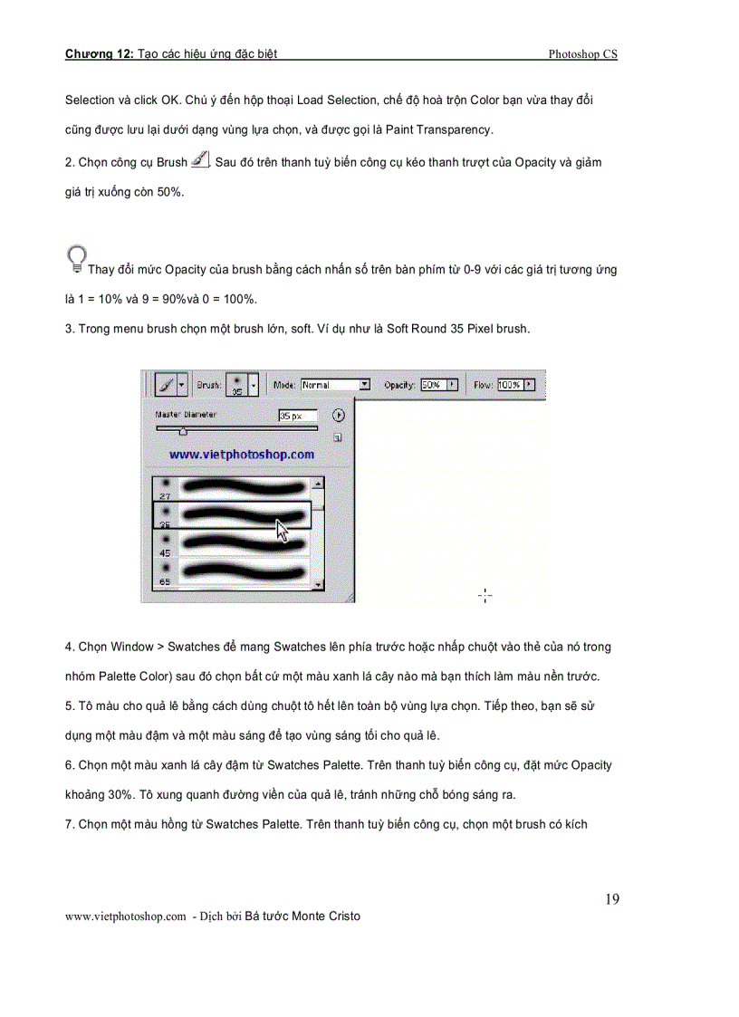 image for page Giáo trình photoshop cs chương XII