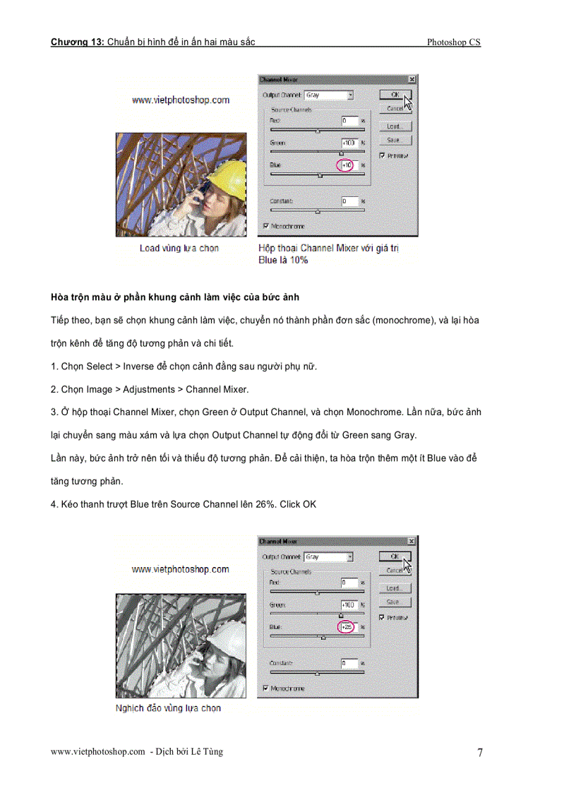 image for page Giáo trình photoshop cs chương XIII