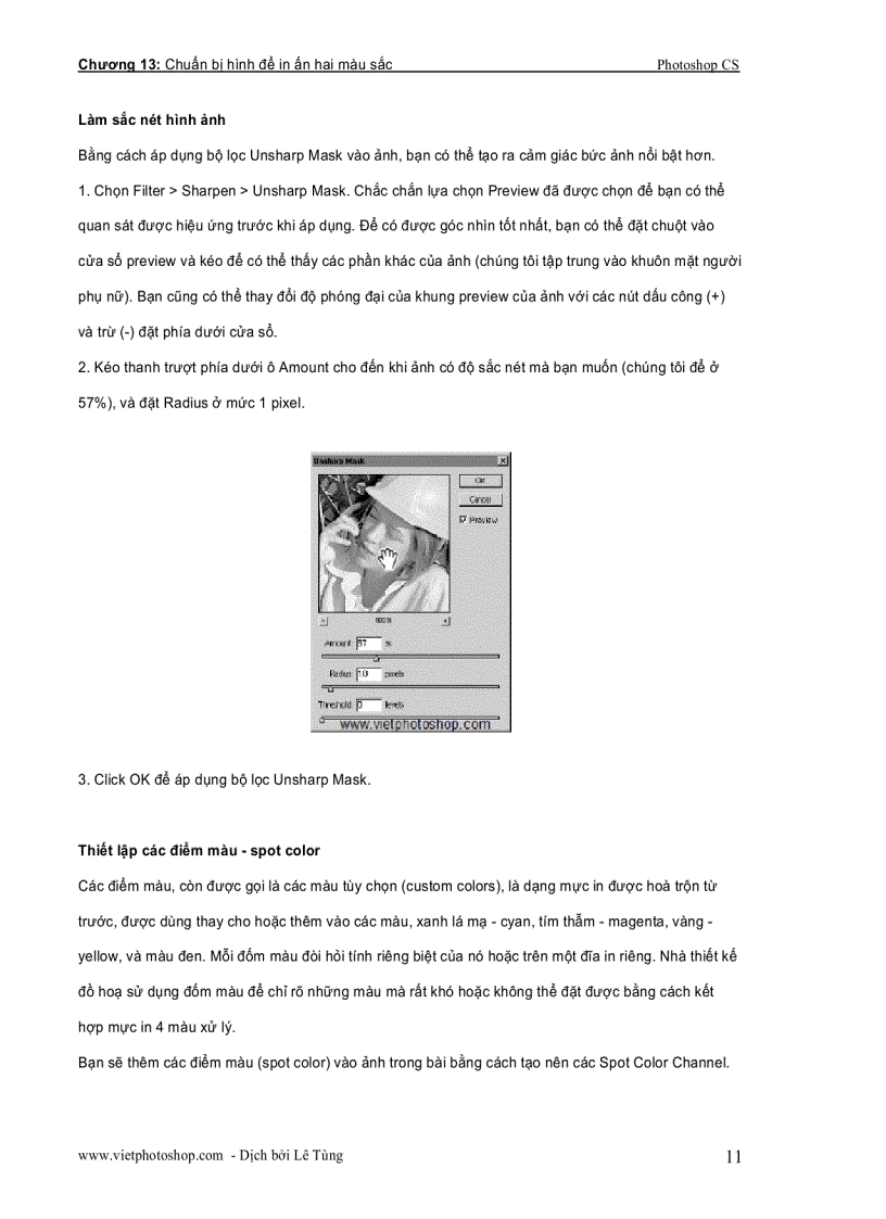 image for page Giáo trình photoshop cs chương XIII