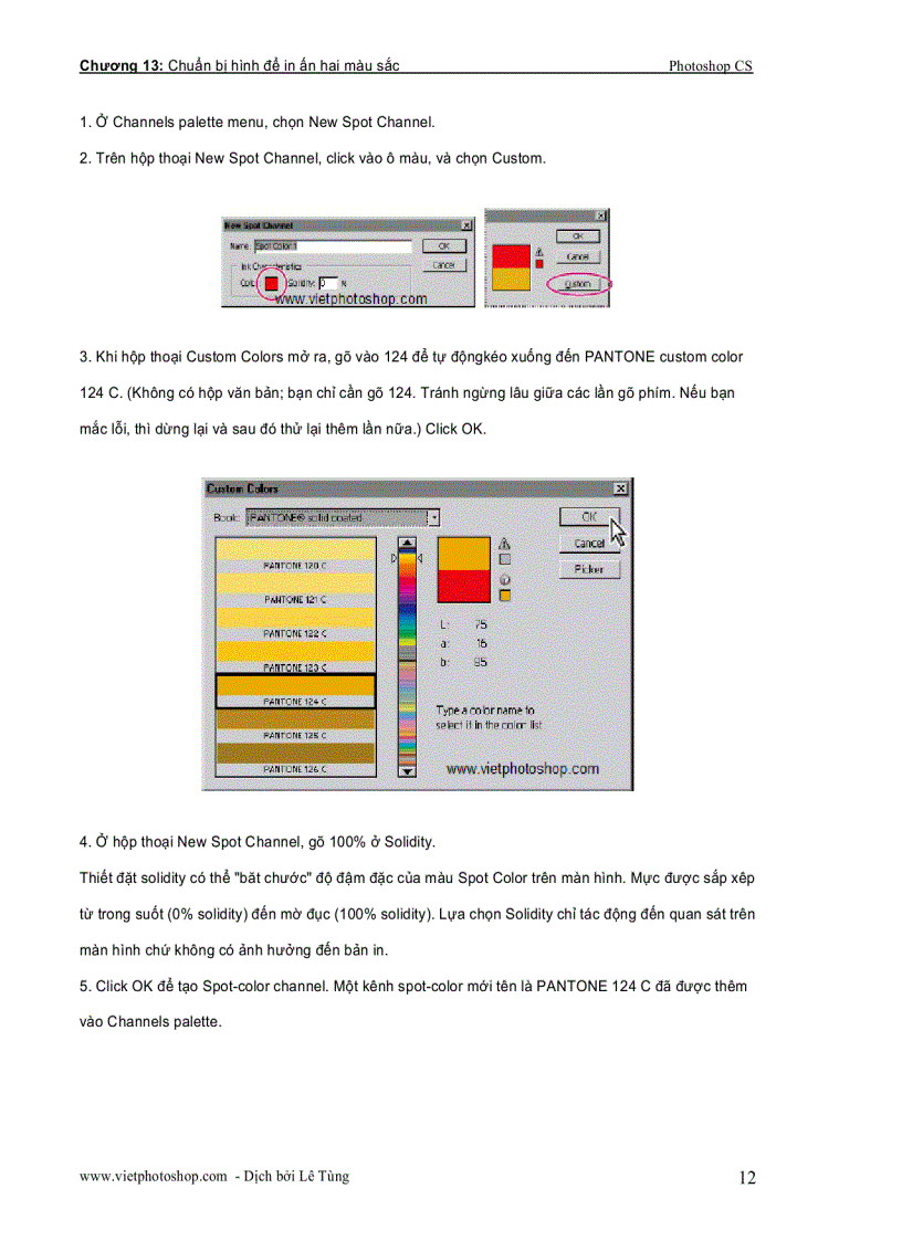 image for page Giáo trình photoshop cs chương XIII