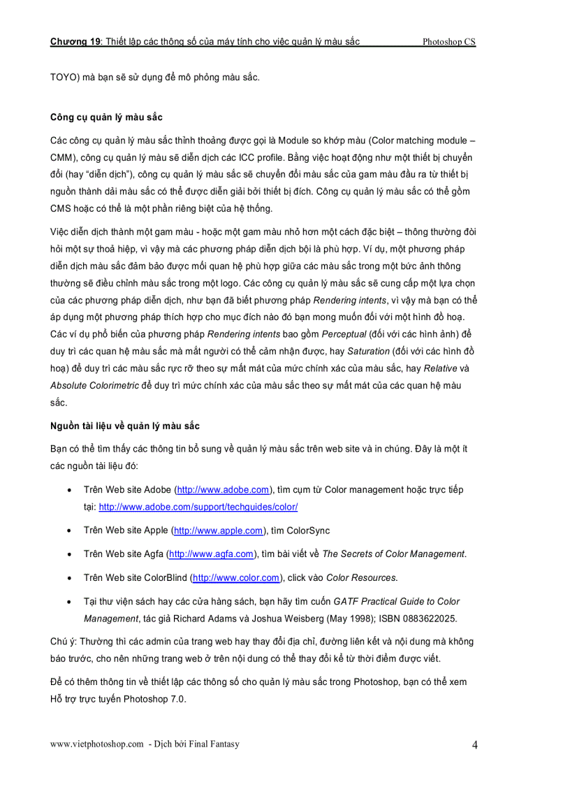 image for page Giáo trình photoshop cs chương XIX