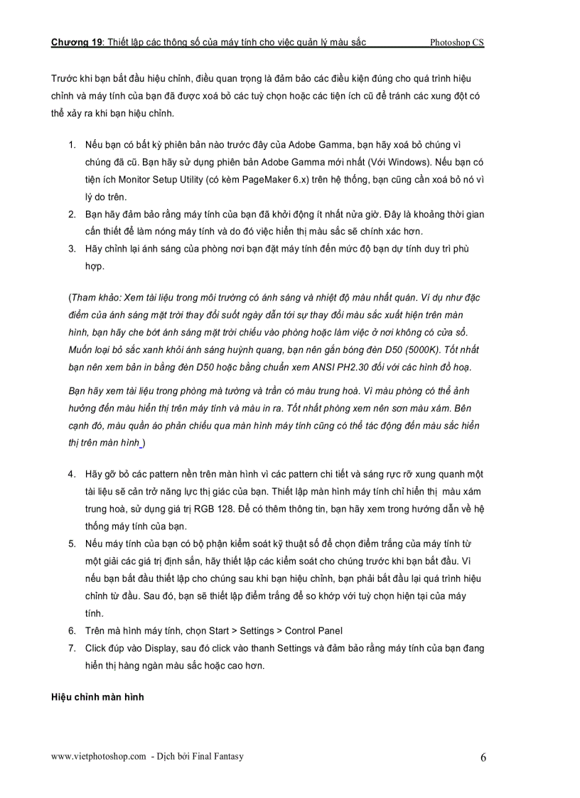 image for page Giáo trình photoshop cs chương XIX