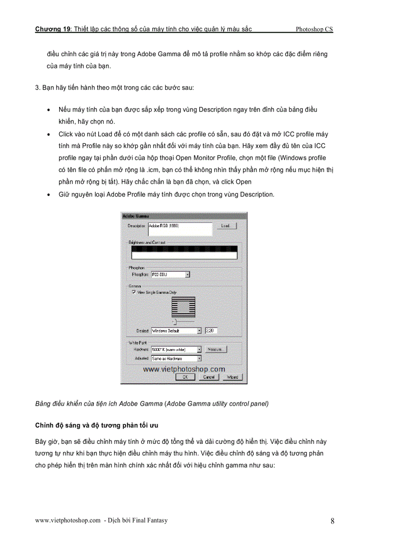 image for page Giáo trình photoshop cs chương XIX