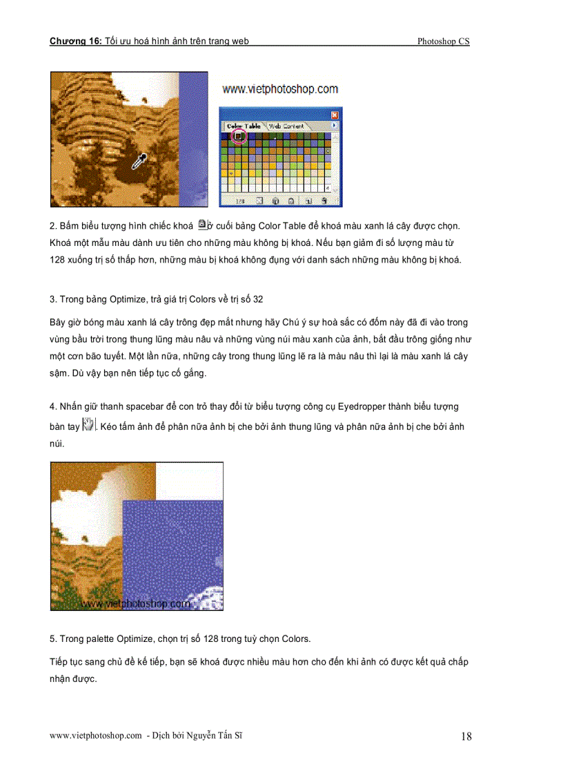 image for page Giáo trình photoshop cs chương XVI