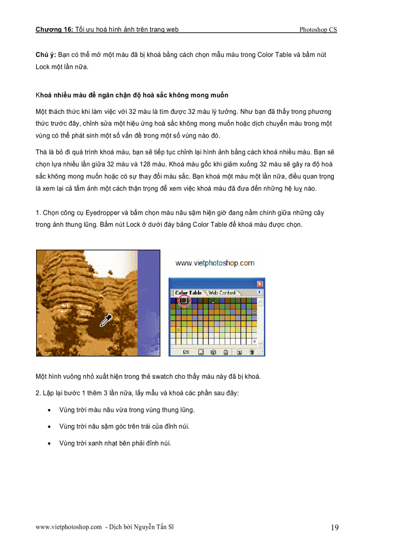 image for page Giáo trình photoshop cs chương XVI