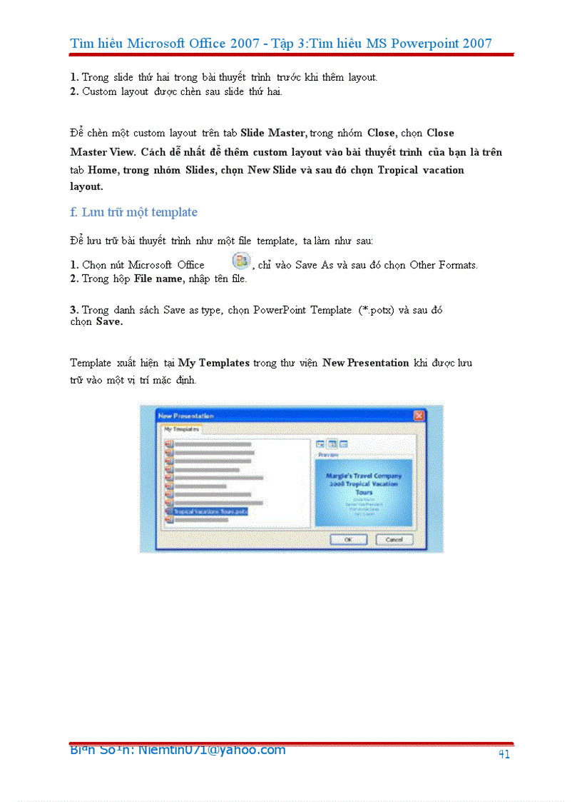 image for page Giáo trình powerpoint 2007