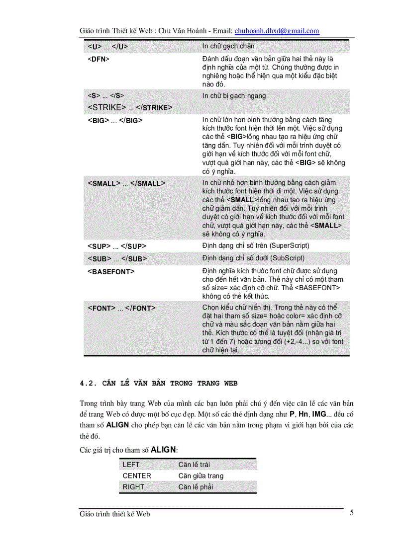 image for page Giao trinh thiet ke web