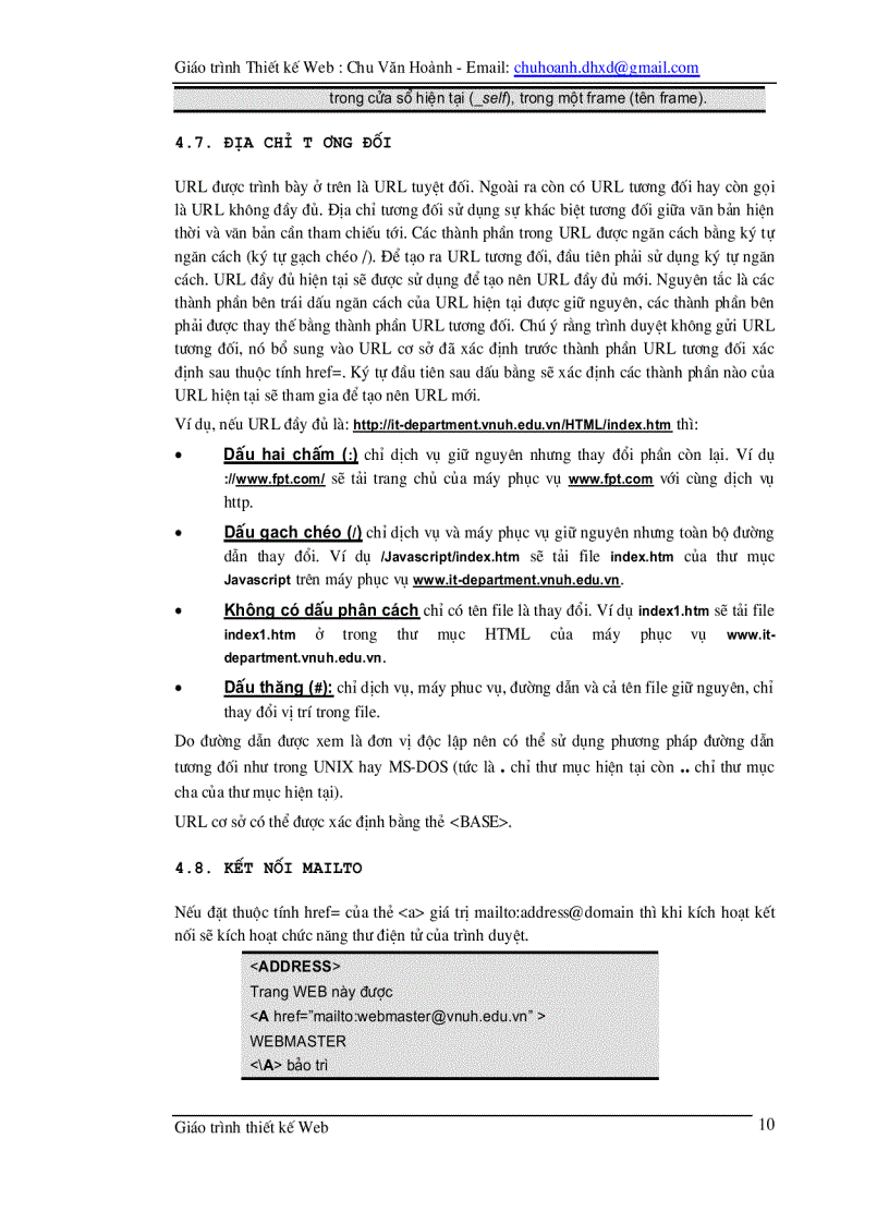 image for page Giao trinh thiet ke web