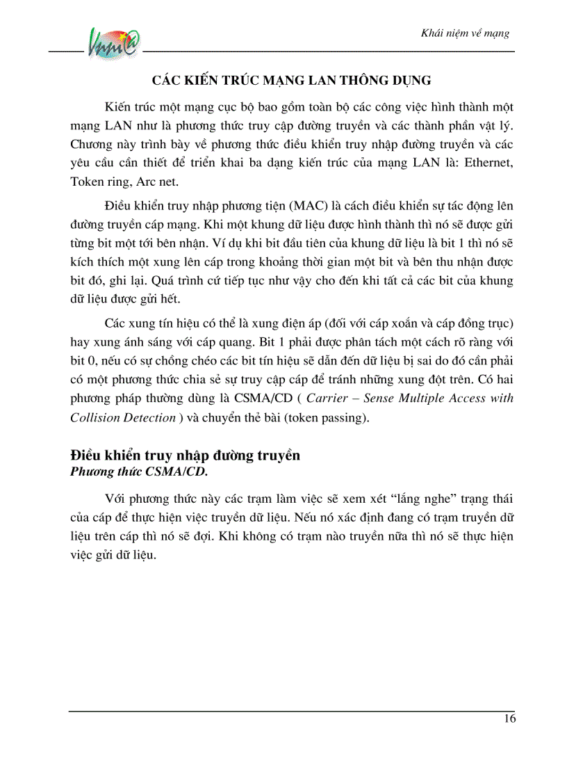 image for page Giáo trình Tổng quan về mạng