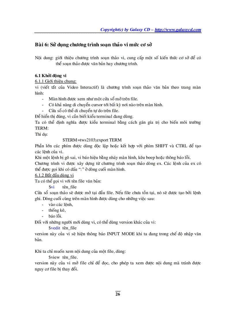 image for page Giáo trình UNIX