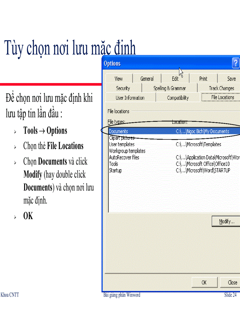 image for page Giáo trình word 2003 dùng cho SV