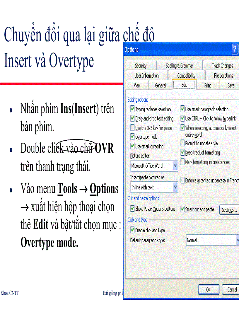 image for page Giáo trình word 2003 dùng cho SV
