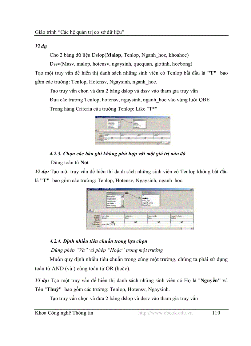 image for page Hệ quản trị cơ sở dữ liệu Access