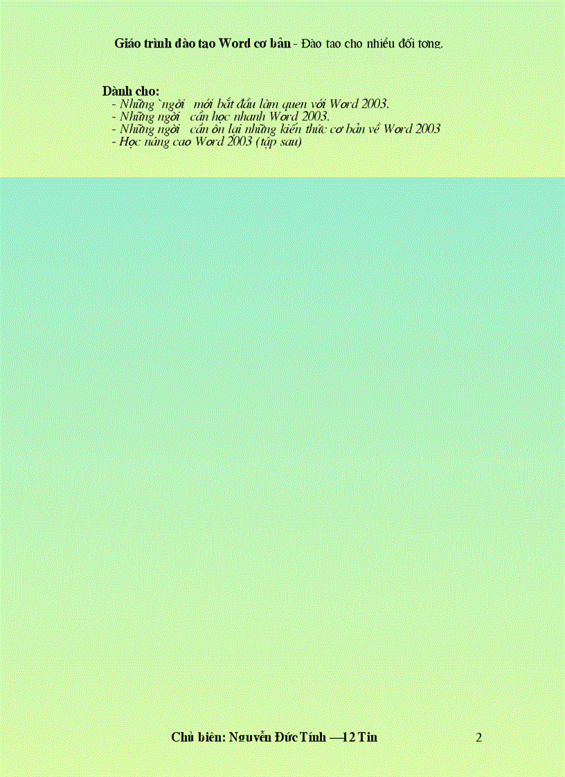 image for page Hoc Microshof Word2003