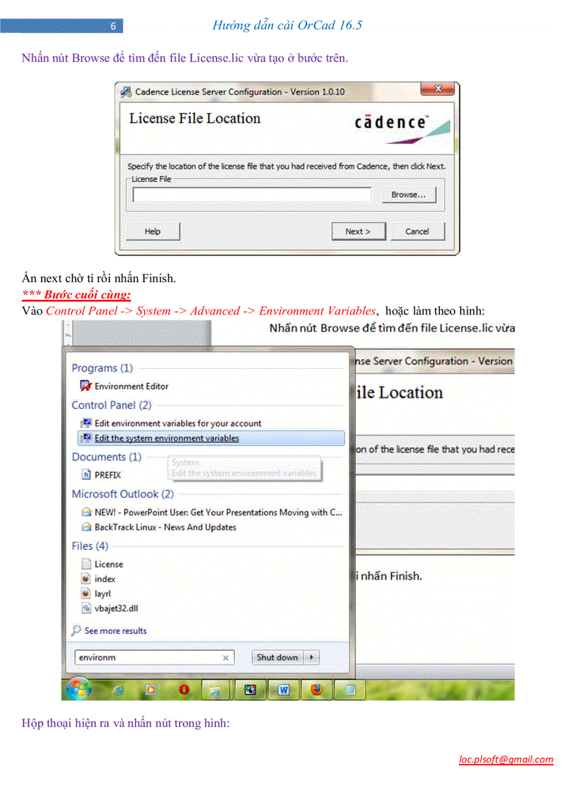 image for page Hướng dẫn cài đặt OrCad 16 5
