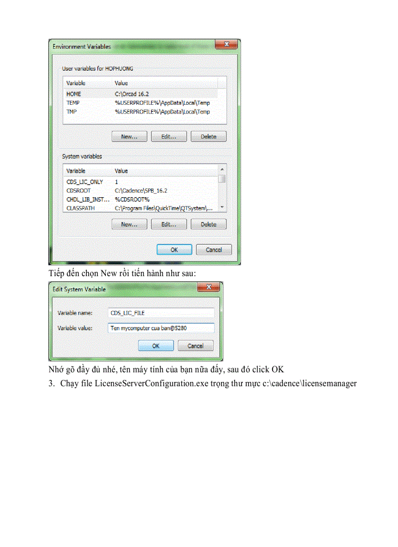 image for page Hướng dẫn cài Orcad 16 2 trên Win 7