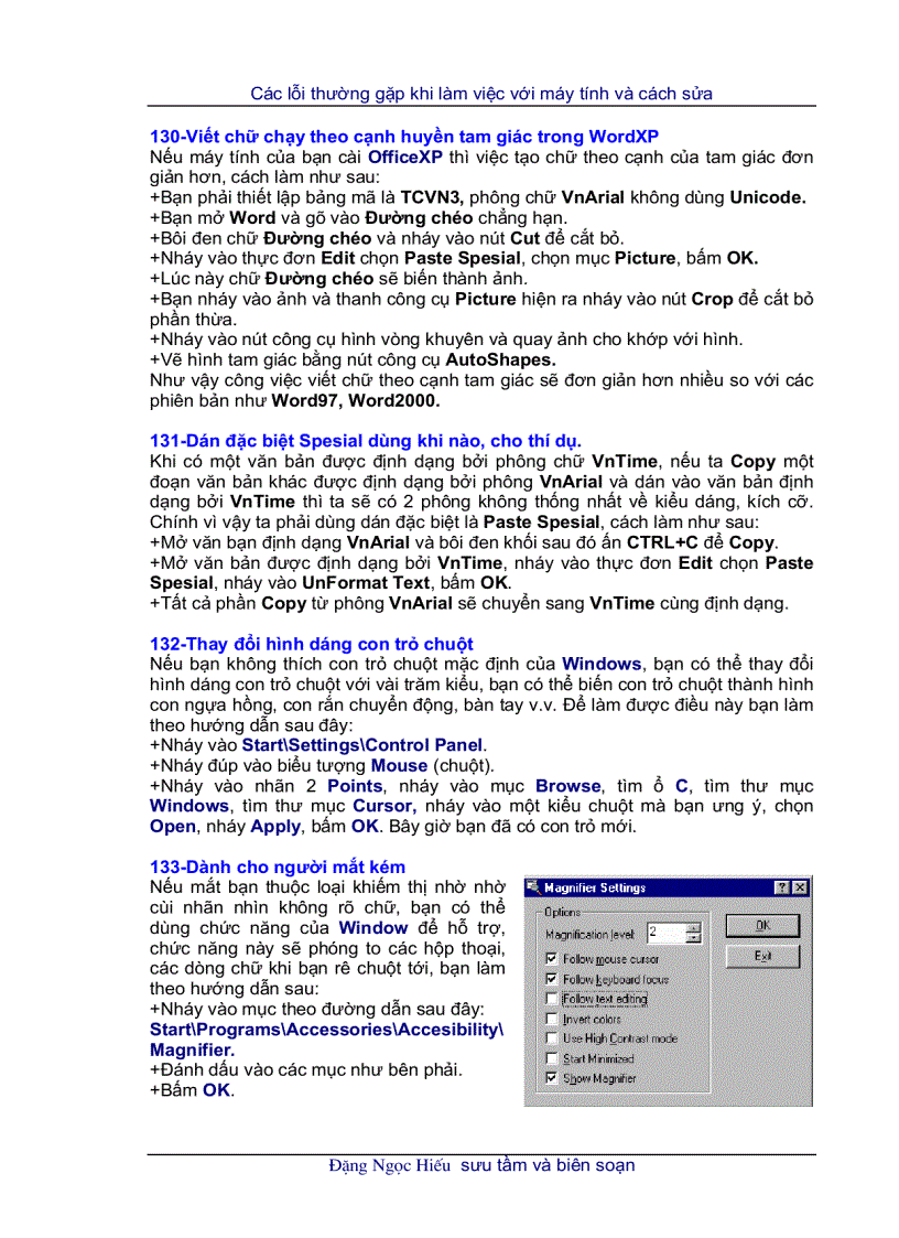 image for page Khắc phục lỗi thường gặp khi sử dụng máy vi tính