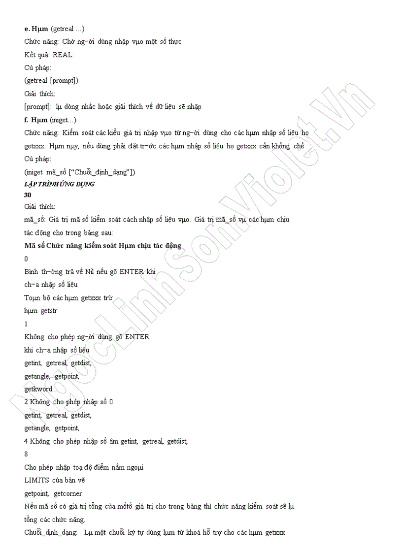 image for page Ngôn ngữ AutoLISP