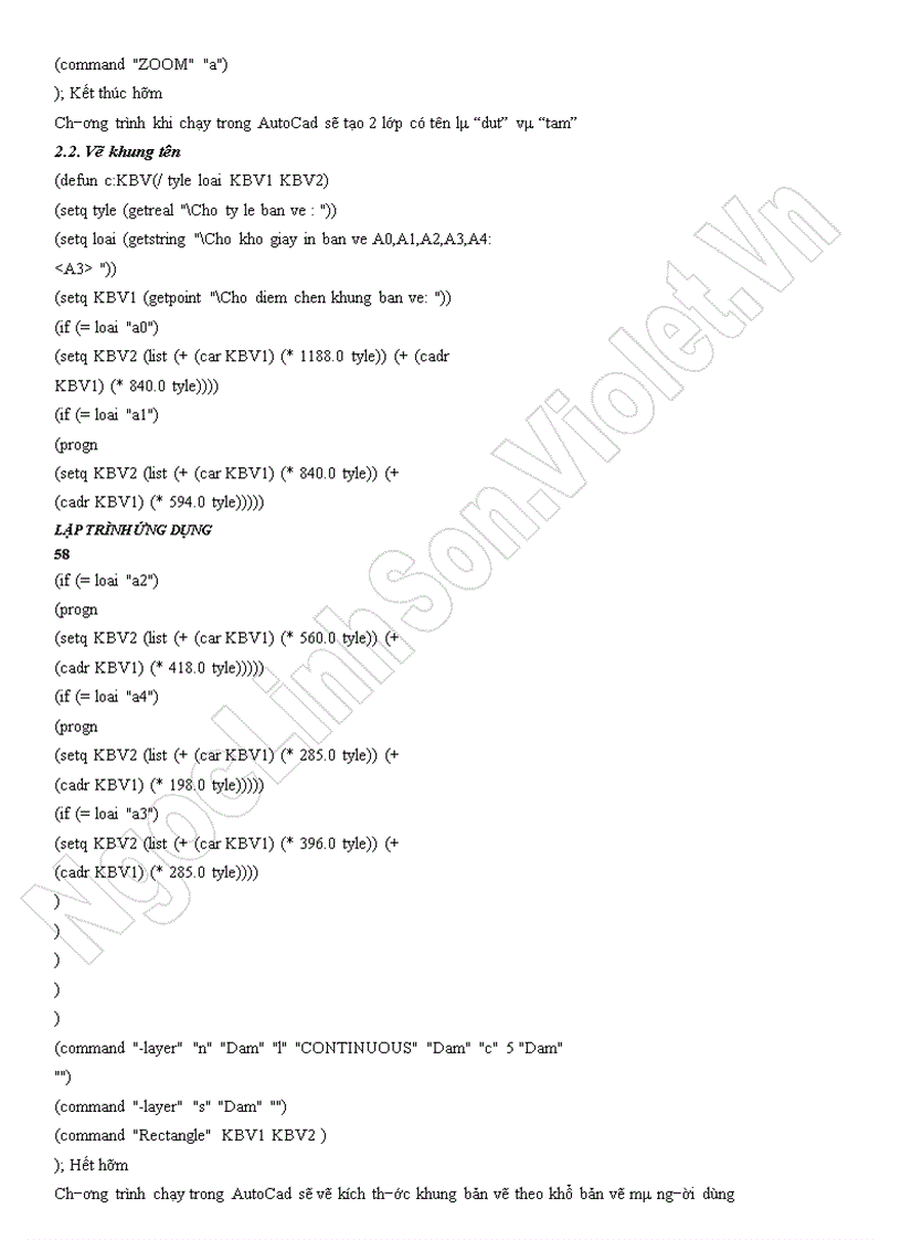 image for page Ngôn ngữ AutoLISP