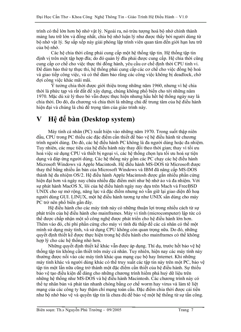 image for page Nguyên lý hệ điều hành