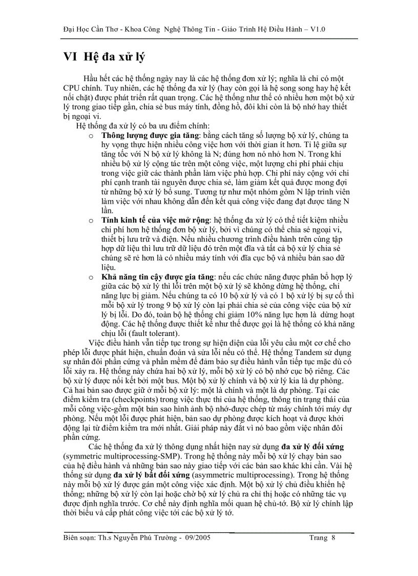 image for page Nguyên lý hệ điều hành