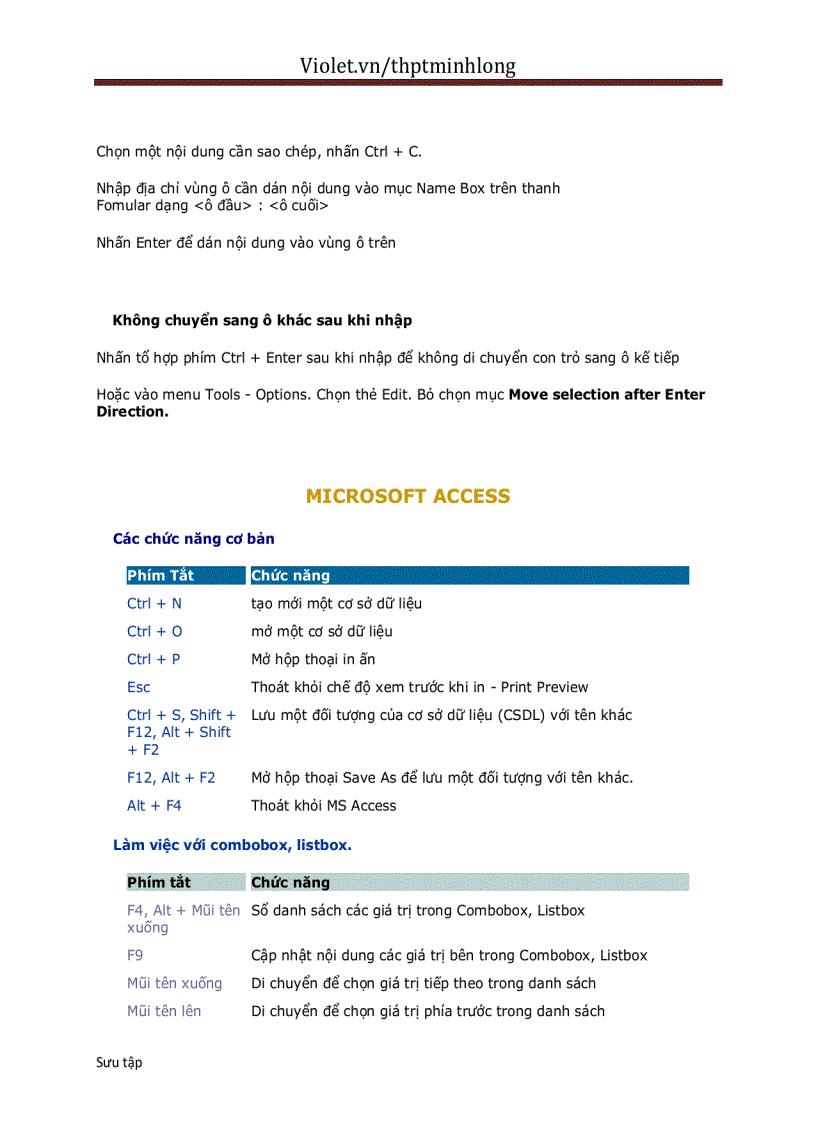 image for page Phím tắt toàn tập