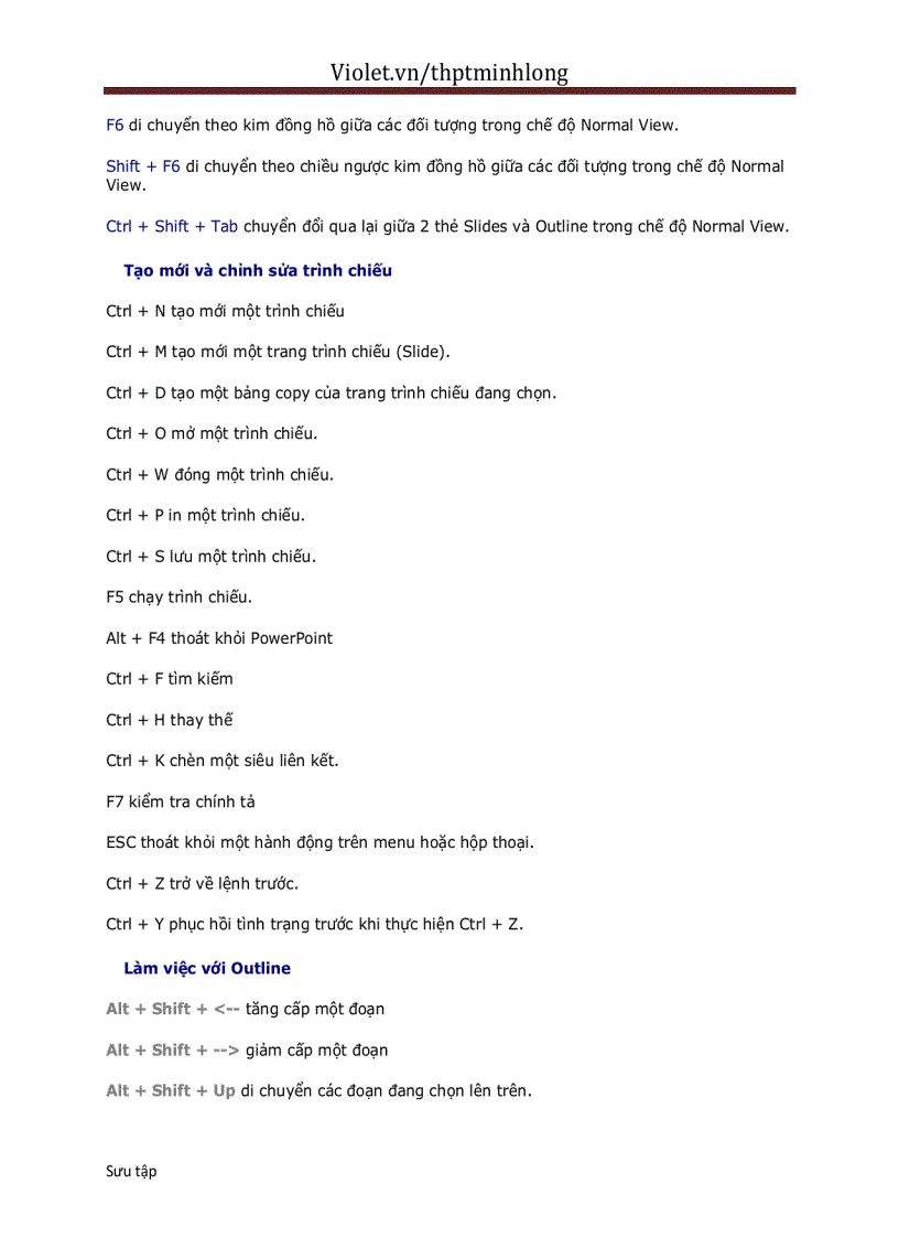 image for page Phím tắt toàn tập