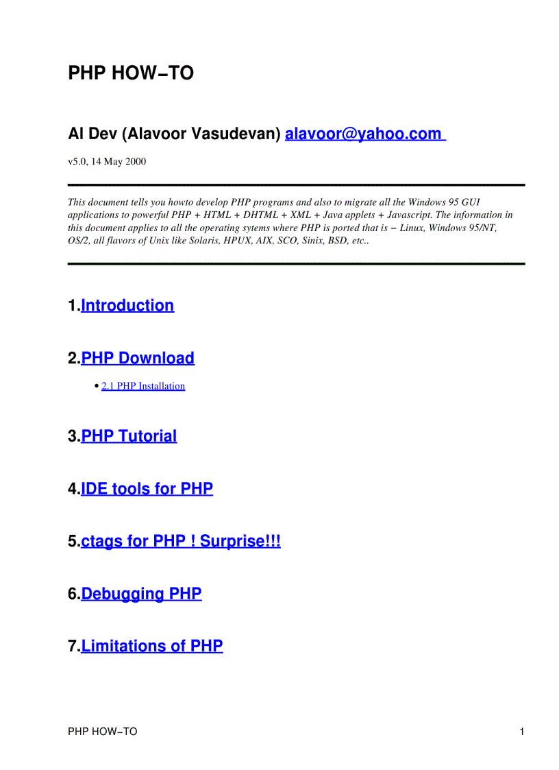 image for page PHP HOW to