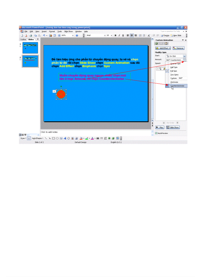 image for page Tạo hiệu ứng trong powerpoint